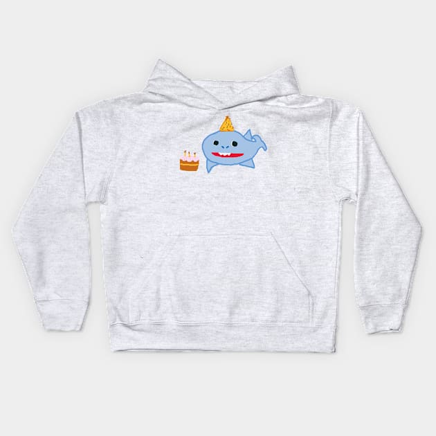 small whale boy Kids Hoodie by asflowey